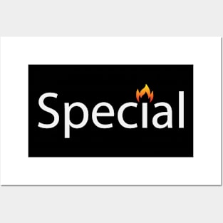 Special being special typographic artwork Posters and Art